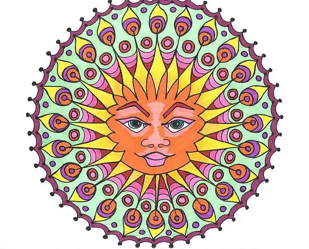 Peacock Sun Goddess