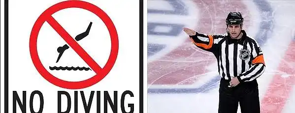 Get rid of the diving penalty or delay-of-game puck over the glass penalty?