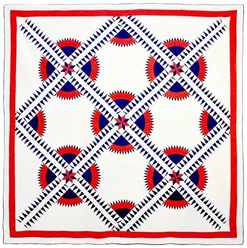 What is the traditional name of this patchwork quilt design?