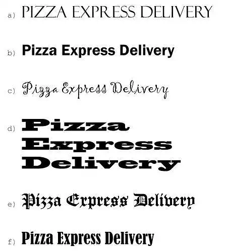 From which pizza delivery would you probably order?