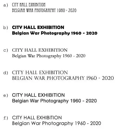 Which notification of an exhibition would be the most appealing to you?