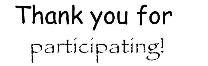 Is the following choice of fonts an appropriate way to thank you?