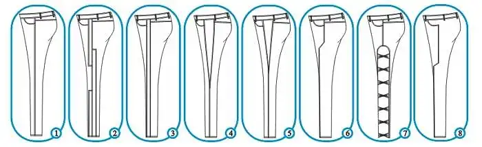 19. Які з варыянтаў бакавога шва джынсаў slim-fit Вам найбольш падабаецца?