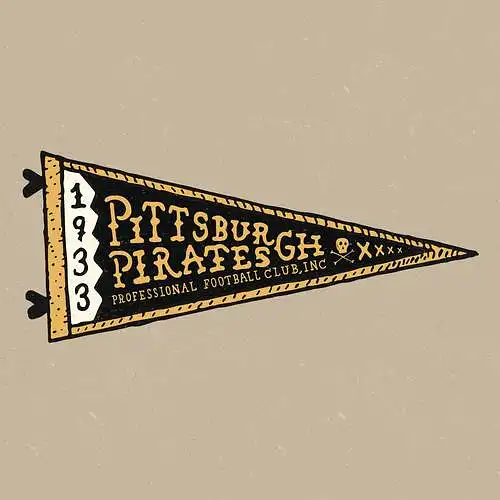 Pittsburgh Pirates Football Pennant