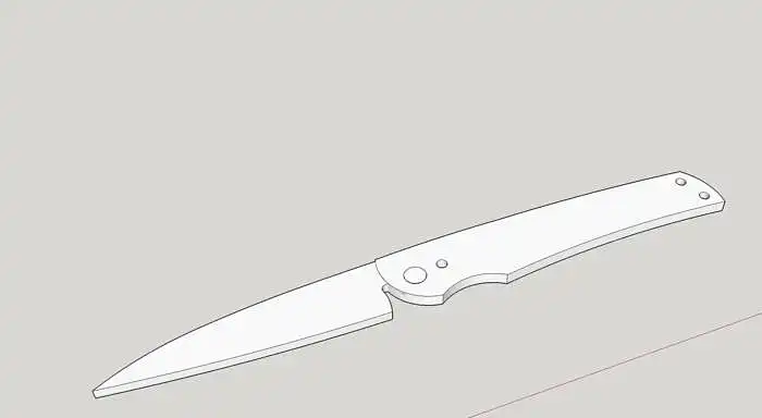 OCB3-Fiesta: Fiesta fue diseñado para ser un cuchillo de caballero. Tiene líneas menos extremas, y una forma de hoja wharncliffe. La punta es delgada y la hoja está completamente plana para un rendimiento de corte. Siendo un pequeño cuchillo de fricción con líneas conservadoras, este cuchillo no destaca demasiado en un entorno de oficina o más formal. El clip-tang permite que este cuchillo se ajuste cómodamente en el bolsillo de una chaqueta.