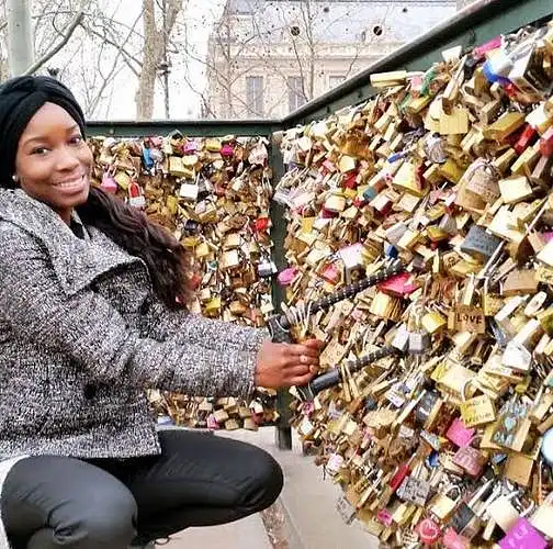 Locks of Love Bridge at Hampton University