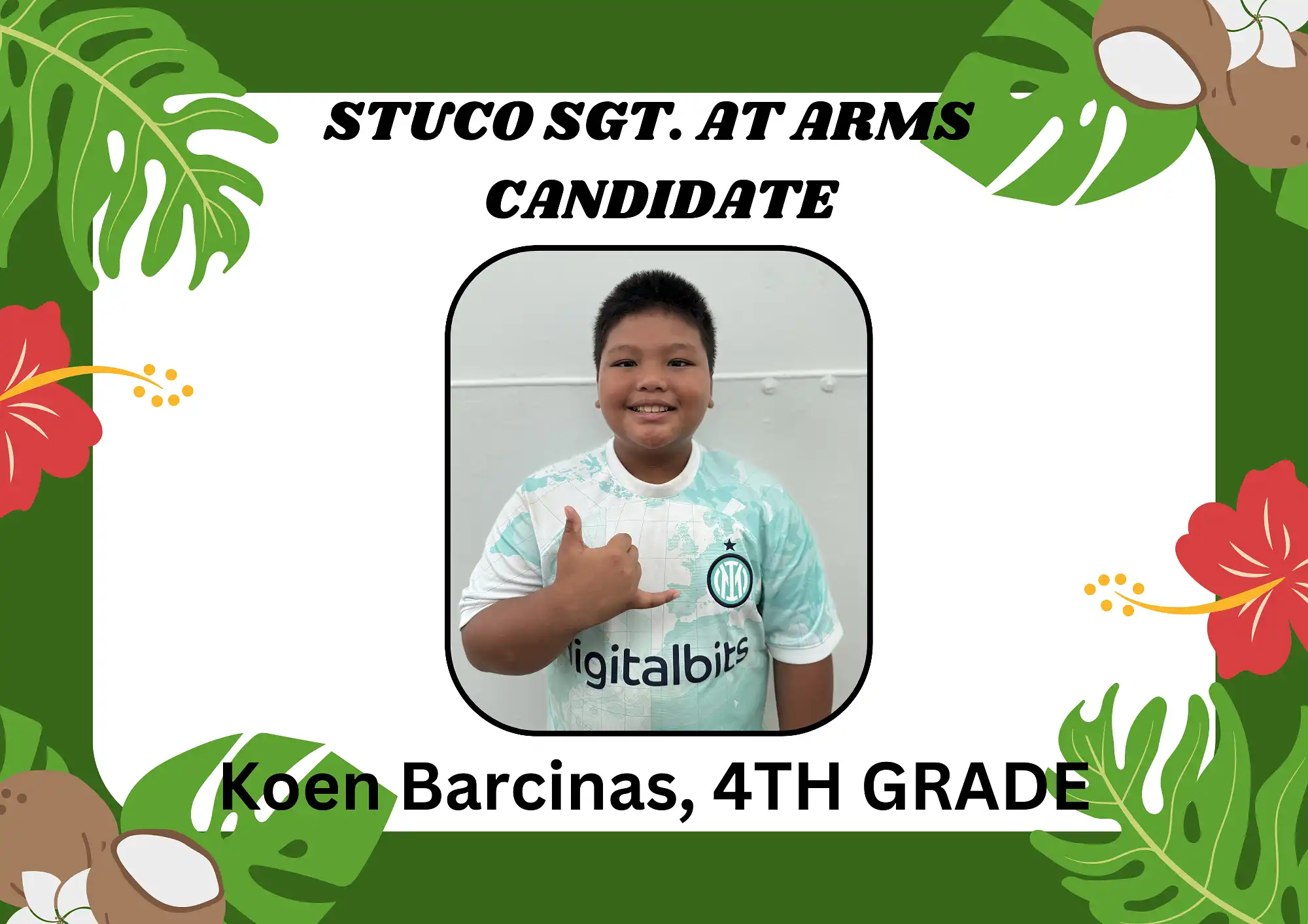 Koen Barcinas 4TH GRADE