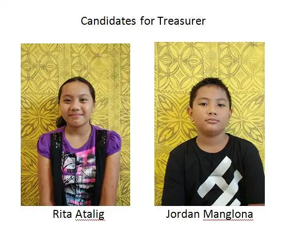 Your choice for Treasurer.