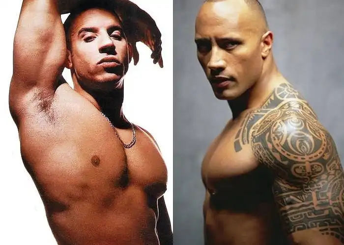 Kurš ir karstāks Vin Diesel pret Dwayne Johnson