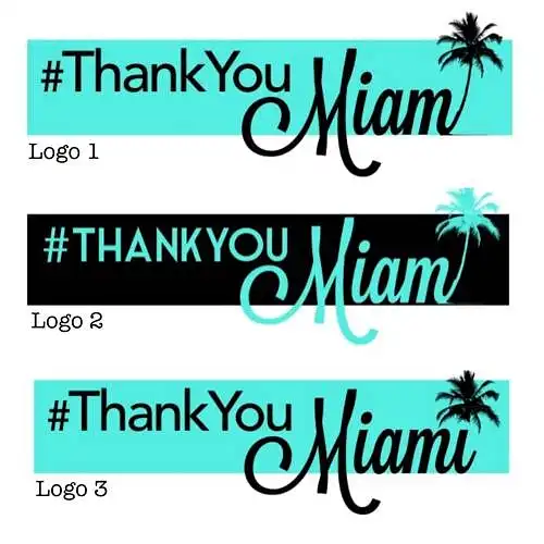 Họrọ logo #ThankYouMiami ọhụrụ!