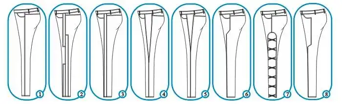 19. Which of slim-fit jeans side stitch option You like best?