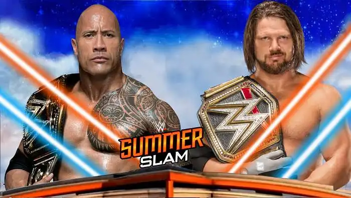 WHO WALKS INTO SUMMERSLAM HOLDING THE WWE TITLE?