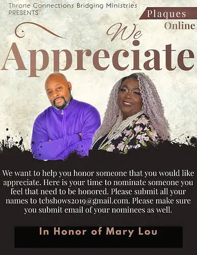 We Appreciate You Campaign honor of Mary Lou