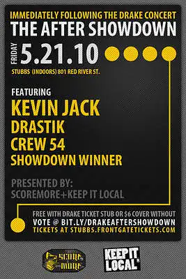 THE AFTERSHOWDOWN : DRAKE : 5/21 AT STUBB'S
